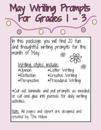 Check out these fun writing games for kids. May Writing Prompts Grades 1 2 3 By The Hollow Tpt