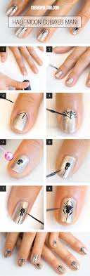 How to do spider web nail designs. Spiderweb Nails For Halloween How To Do A Cobweb Manicure