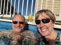 Our first day pool day in the neighborhood 😎😎😎