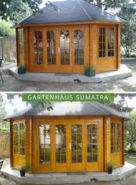 Gartenpavillon Sumatra 44 Iso Mit Grosser Falttur Garten Pavillon Gartenhaus Pavillon