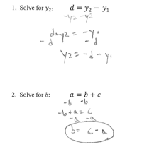 It gives you step by step solutions along with explanations. Solving Literal Equations Students Are Given Three Literal Equations Each Involving Three Variables