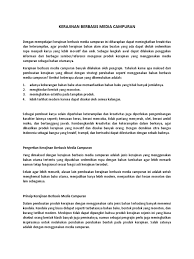 Pada artikel rangkuman ini akan membahas tentang kerajinan berbasis media campuran. Kerajinan Berbasis Media Campuran