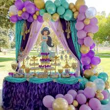 Aladdin Themed Kids Birthday In 2020 Jasmine Birthday Princess Jasmine Birthday Party Birthday Party Decorations