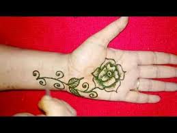 Rose Flower Mehndi Design For Hand How To Make Shaded Rose Flower With Mehndi New Year Special Youtube Mehandi Designs Beautiful