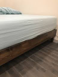A platform storage bed with headboard. Eluxury North American Pine Artisan Bed Frame Review Mattress Junkie
