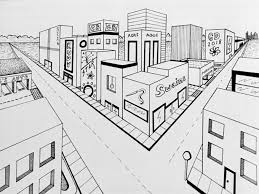 There were no how to draw books with tips for drawing perspective in the middle ages. 2 Point Perspective Cityscape Inside The Outline