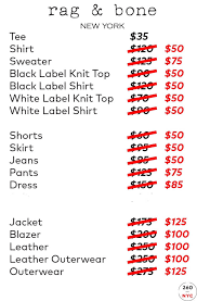 260 Sample Sale We Have New Markdowns At The Rag Bone Facebook