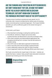 What would be a good crypto currency to invest in now with china's blockchain advances ? The Crypto Portfolio A Commonsense Approach To Cryptocurrency Investing Amazon De Hobbs Jonathan Fremdsprachige Bucher