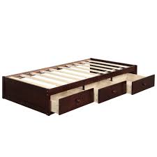 Twin size platform bed with trundle and 3 storage drawers, wood platform bed frame with headboard and footboard, twin captains' daybed for kids, teens, adults, gray 4.5 out of 5 stars 25 $319.00 $ 319. Wvykhzdm1i0lkm