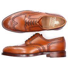 Abonnieren sie den newsletter für 10 % rabatt. Crockett Jones Herrenschuhe Cristo Kalbsleder Lochmuster Braun Online Kaufen Mybudapester Com
