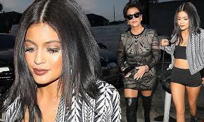 Kylie Jenner in another inappropriate outfit as Kris wears leather boots