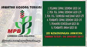 Jawatan kosong lembaga lada malaysia. Jawatan Kosong Di Lembaga Lada Malaysia 4 January 2017 20 Kekosongan Kerja Kosong 2021 Jawatan Kosong Kerajaan 2021