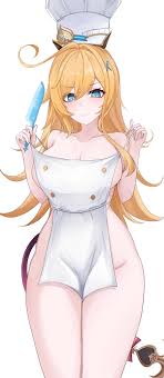 Escoffier in apron - Genshin Porn