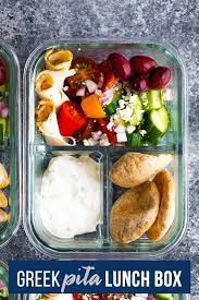 No Cook Greek Pita Bento Box Recipe Greek Pita Recipes Healthy Lunch