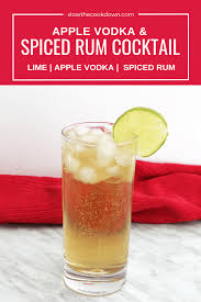 Spiced Rum Cocktail With Apple Vodka Recipe Apple Vodka Spiced Rum Cocktails Rum Cocktail