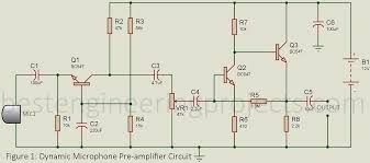 This is a 3 band tone circuit, using the ne532 ic for clear sound quality, adjusting (bass mid treble) wide frequency range Dynamic Microphone Pre Amplifier Circuit Engineering Projects