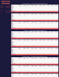 Home » excel templates » education templates » monthly attendance sheet. Employee Time Sheet Weekly Monthly Yearly
