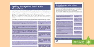 Sorry, but kerfuffle was robbed. Useful Strategies For Learning Spellings Information Sheet