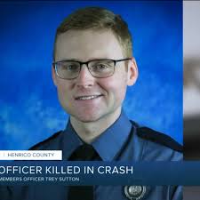 Henrico Police Officer Trey Sutton dies after cruiser crash