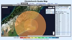 The latest earthquakes on a map with news, lists, and links. Christchurch Earthquake Animated Map Internet Geography