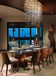 Should I Make The Table Top Glass Tropical Dining Room Dining Room Contemporary Dining Room Chandelier Modern