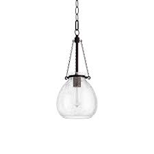 Park Harbor Phpl5331 Campus 8 Wide Single Light Mini Pendant With Seedy Glass Shade Oil Rubbed Bronze Target