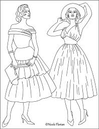 Coloring book will entertain even the most capable colorist. Nicole S Free Coloring Pages Vintage Fashion Fashion Coloring Book Coloring Pages To Print Coloring Pages