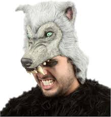 Amazon.com: Ghoulish Productions Gray Wolf Latex Mask Halloween Party Adult  : Clothing, Shoes & Jewelry