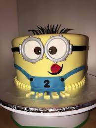 Made to look like the birthday girl! Minion Birthday Cake For Frosting On Top Cake Shop Facebook