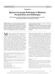 Corruption index in malaysia decreased to 51 points in 2020 from 53 points in 2019. Pdf Speech Language Pathology In Malaysia Perspectives And Challenges