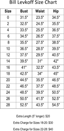 Bill Levkoff Size Chart Forms Templates