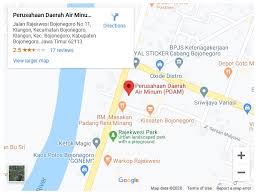 Bojonegoro juga merupakan ibu kota kabupaten bojonegoro dan merupakan pusat pemerintahan kabupaten bojonegoro dan bakorwil bojonegoro. Berikut Peta Lokasi Alamat Dan Nomor Pdam Kabupaten Bojonegoro Facebook