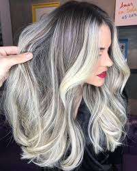 50 Pretty Ideas Of Silver Highlights To Try Asap Hair Adviser Balayage Hair Grey Straight Hair Highlights Hair Highlights