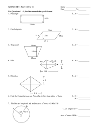 Buy online · save paper · no answer · how it works Geometry Chapter 11 Test D Granite Bay High School Granite