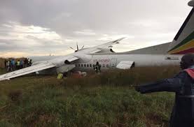 Ethiopian airlines fleet details and history. Ethiopian Airlines Dhc 8 400 Overruns Runway Samchui Com