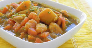 Colombo De Patates Douces Et Crevettes Recettes De Cuisine Recette Reunionnaise Recette Patate Douce