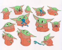 Claire Almon On Twitter Baby Yoda Bandwagon I Finally Watched The Mandalorian And Thought How Cute Would It Be To See Baby Yoda As A Chuck Jones Character So Here Is My