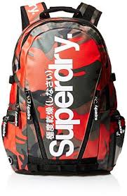 Superdry Mega Tarp Backpack Orange Camo One Size Superdry Bags Superdry Backpack Orange Backpacks