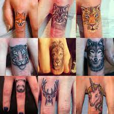 Wolf Tattoo On Finger Tattoos Finger Tattoos Trendy Tattoos