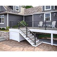 Compliment any home, yard, pool, deck, balcony, patio or porch with our hand crafted enclosures. Deckorators Alx Classic Complete Aluminum Railing Kit With Estate Balusters Matte Black 6 Ft Stair Rail Posts Not Included Amazon Com