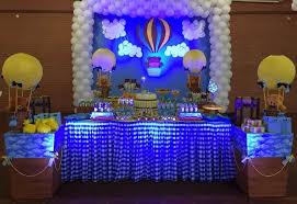 First Birthday Birthday Balloons First Birthday Baby Boy 1st Birthday Decoration Ideas For Boy 1st Birthday Birthday Party Ideas Photo 1 Of 16 Boy Birthday Decorations Boys First Birthday Party Ideas Hot Air Balloon Party