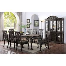 Grey bar & pub table sets. Petersburg Dining Room Set Dark Gray By Furniture Of America Furniturepick