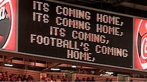Football's comin' home it's comin' home. Three Lions How Football S Coming Home Took Off First Time Around Bbc Sport