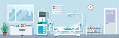 Hospital, emergency room, 7 specialties dwg. Hospital Ward Empty Emergency Room Indoor Intensive Therapy Rooms With Bad Medical Equipment Vector Flat Interior Ward Medical Indoor Hospital Illustration Royalty Free Cliparts Vectors And Stock Illustration Image 129401728