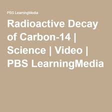 Radioactive Decay Of Carbon 14 Science Videos Earth Science Pbs