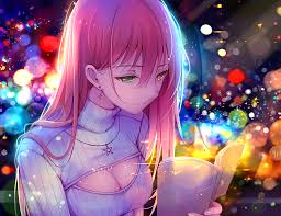 These characters come from mainstream anime and are part of the main cast so if you don't know who they are, i don't know what you've been doing. Wallpaper Anime Girls Green Eyes Books Heterochromia Original Characters Pink Hair Bokeh Keyhole Turtleneck Screenshot 1300x1000 Defalt 147251 Hd Wallpapers Wallhere