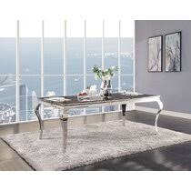 Our collection of stainless steel top dining tables will give you the feel of a big, fancy restaurant kitchen, plus the perks of easy cleaning, stain modern living/dining space. Stainless Steel Kitchen Dining Tables You Ll Love In 2021 Wayfair