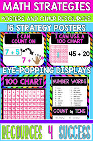 One Two Three Four Five Six Seven Eight Nine 10 11 12 13 14 15 16 17 18 19 20 Are You Constantly Asking Your Students To Use Strategies And Asking Them Which Strategy They Used To Solv Math Strategies Posters Math Strategies Math Writing