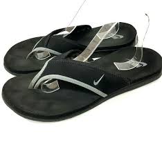 Nike Celso Mens Flip Flop Sandals Black Gray Size 11 M 45 Athletic Sport Thongs Nike Flipflops Shower Sandals Flip Flops Flip Flop Sandals