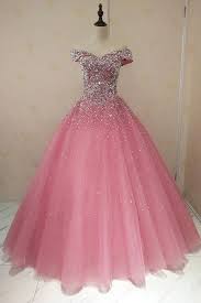 Stunning Pink Tulle Sequins Strapless Lace Up Ball Gown Prom Dress From Sweetheart Dress Sweet 16 Party Dress Cheap Prom Dresses Sweet 16 Dresses